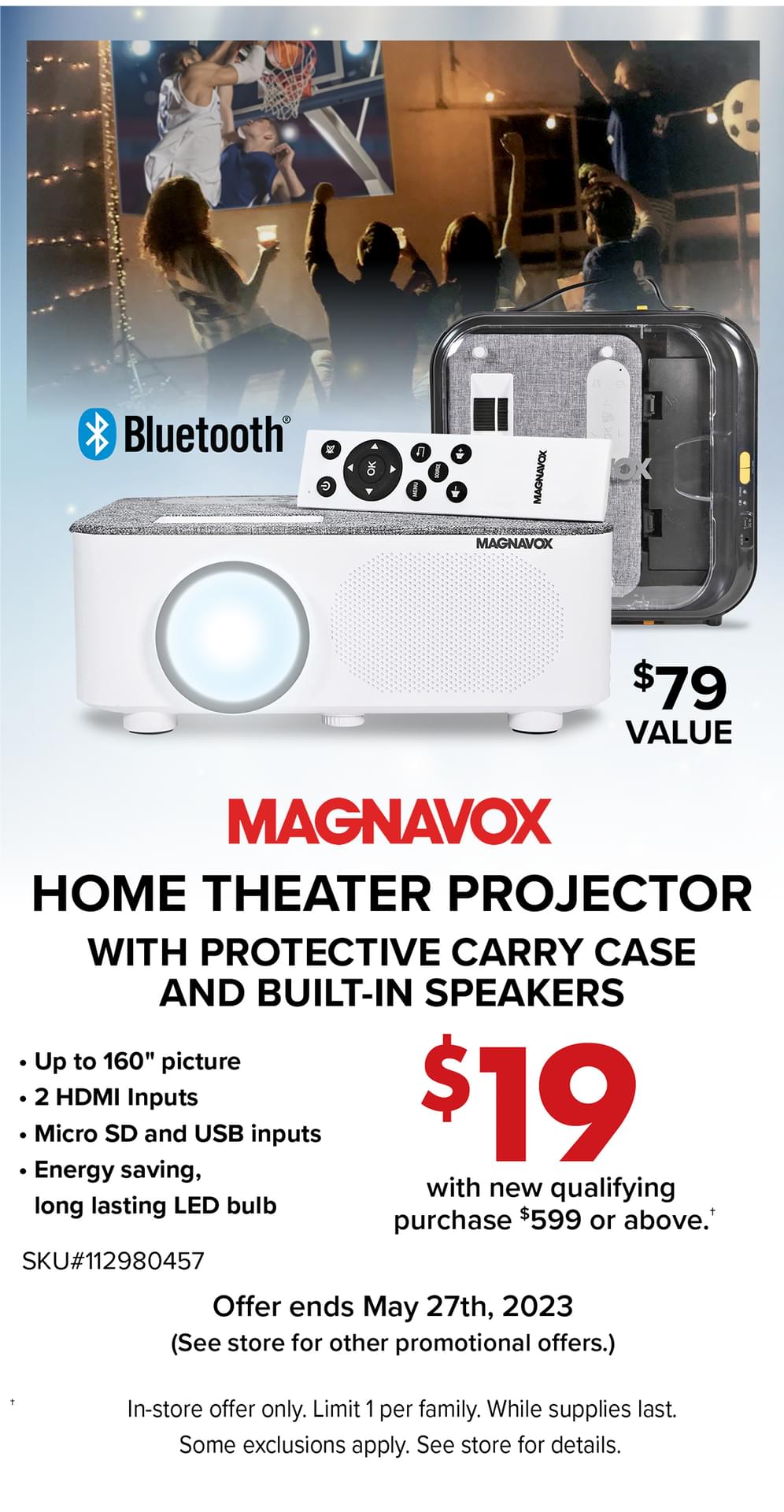 MAGNAVOX HOME THEATER PROJECTOR