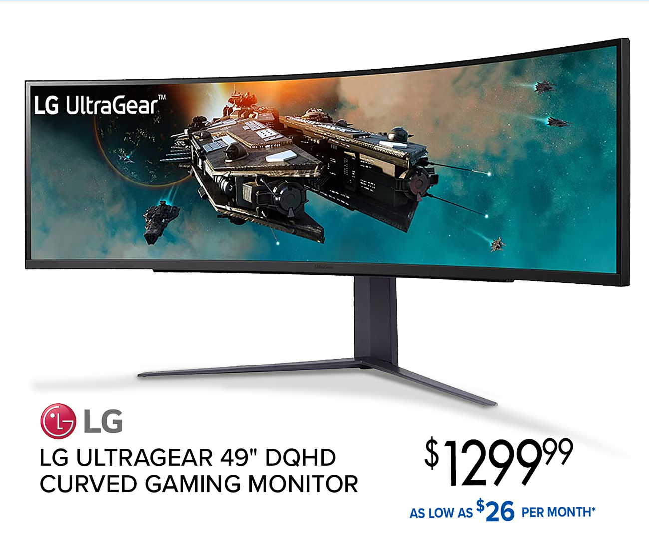 LG ULTRAGEAR 49 DQHD CURVED GAMING MONITOR