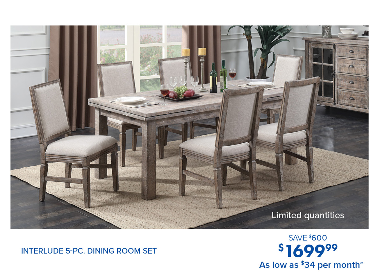 INTERLUDE 5-PC. DINING ROOM SET