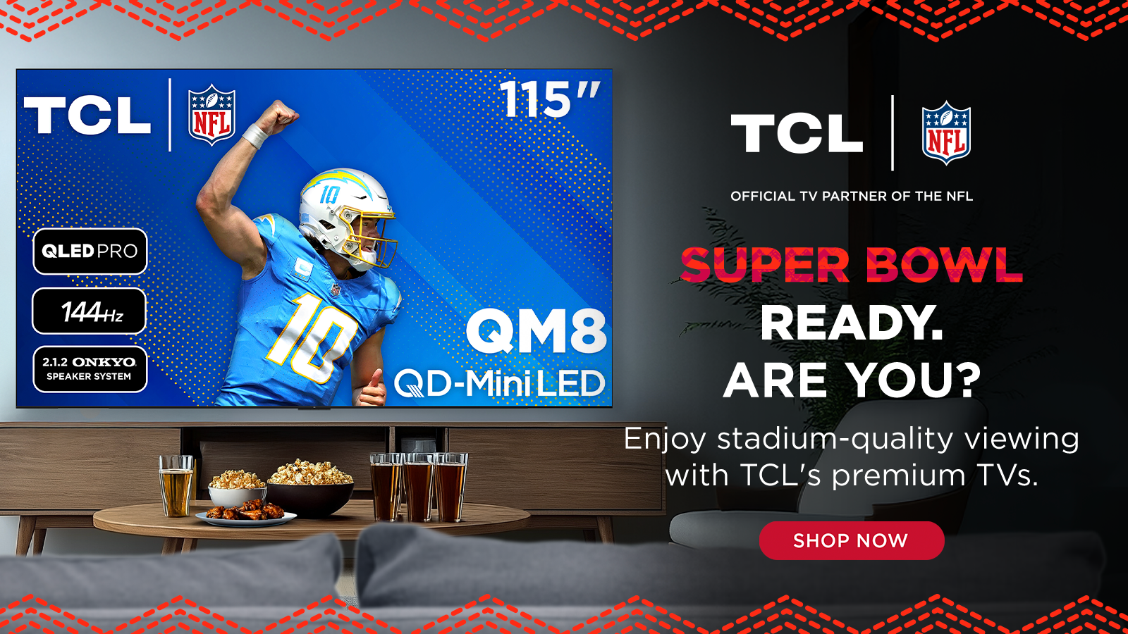 TCL Super Bowl Offer Stripe