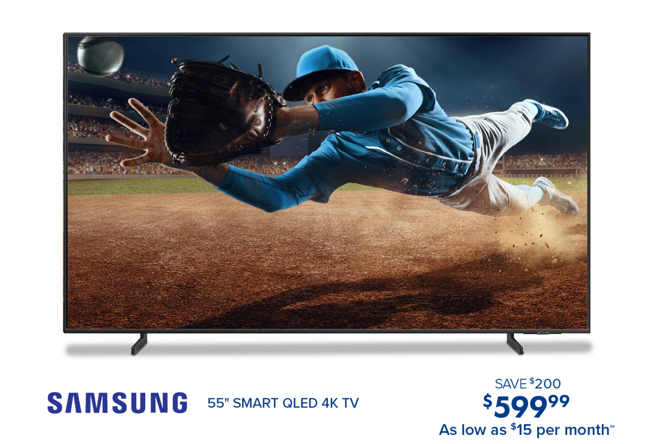 SAMSUNG 55 SMART QLED 4K TV