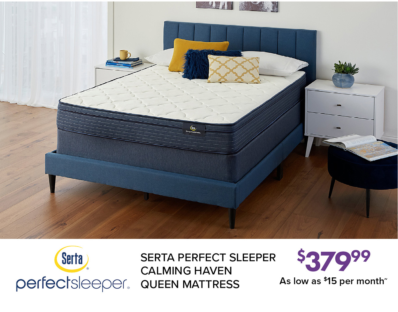 SERTA PERFECT SLEEPER CALMING HAVEN QUEEN MATTRESS