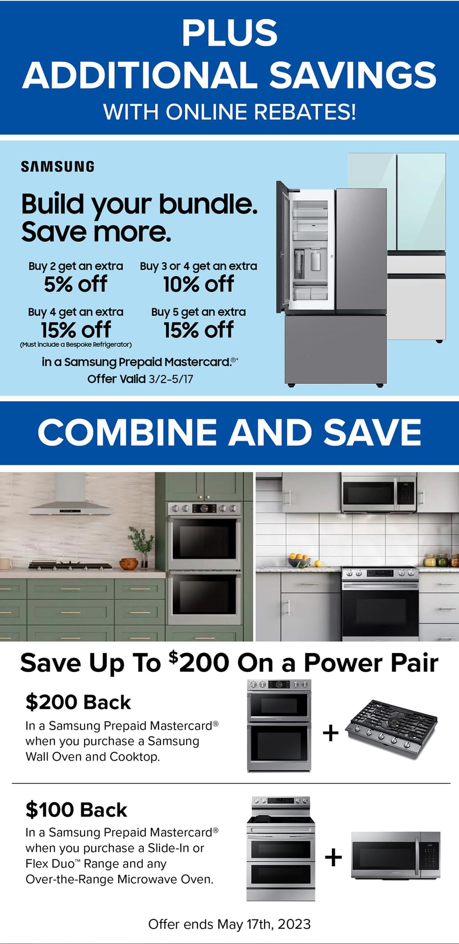 PLUS ADDITIONAL SAVINGS WITH ONLINE REBATES!