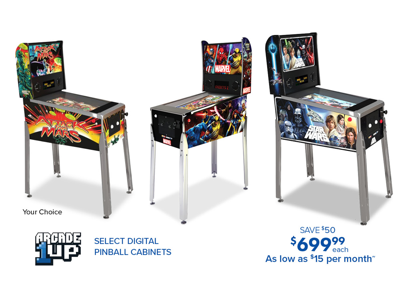 SELECT DIGITAL PINBALL CABINETS