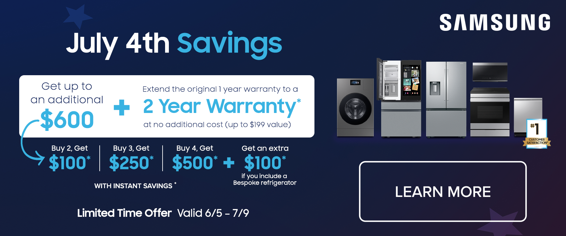 July 4th Samsung Savings Event June 2025