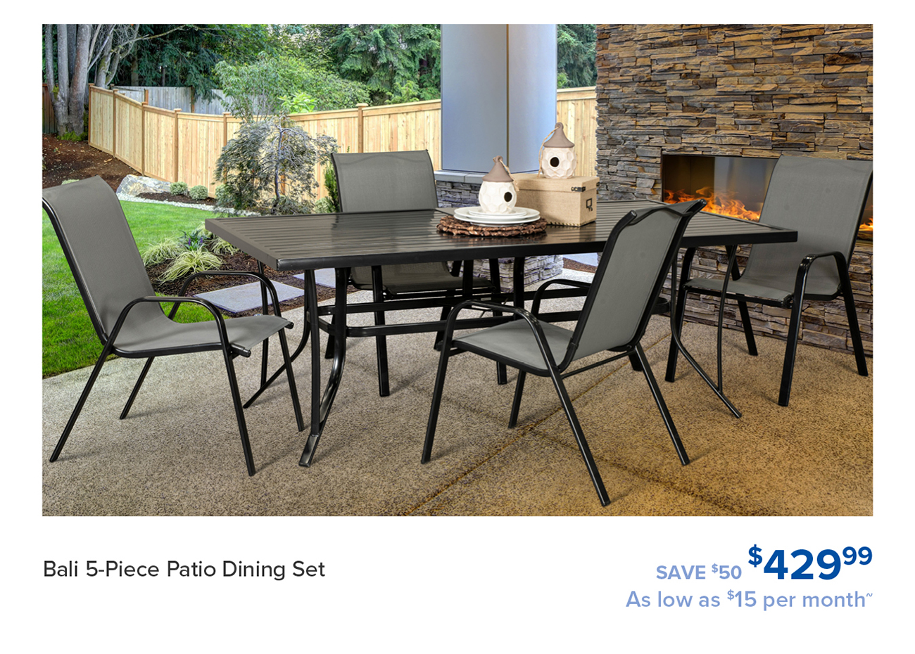 Bali 5-Piece Patio Dining Set