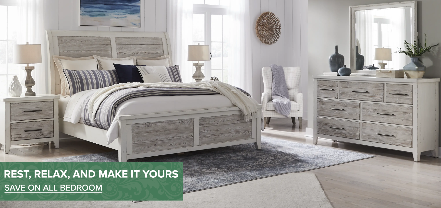 Shop Bedroom Spring Savings Stripe March 2025