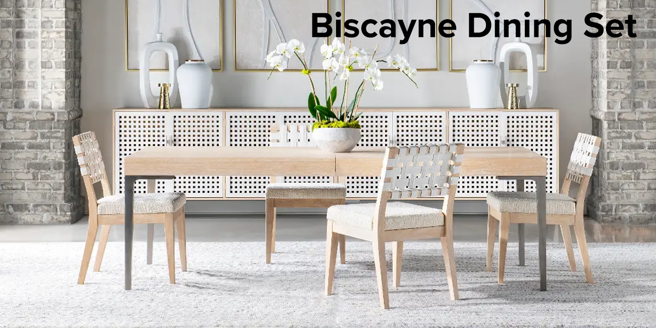 Biscayne Dining Set Stripe