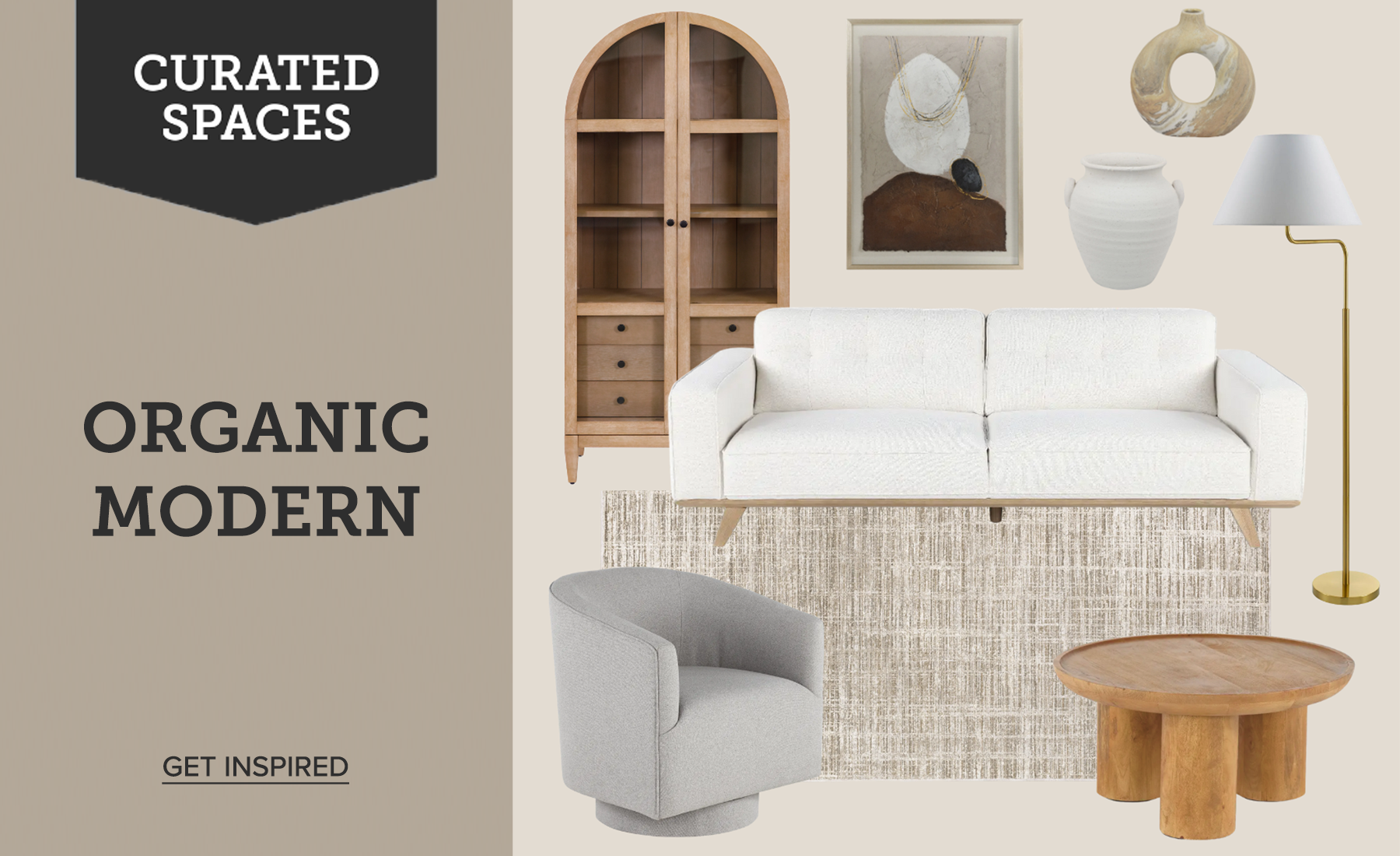 Organic Modern Curated Spaces Header June 2025