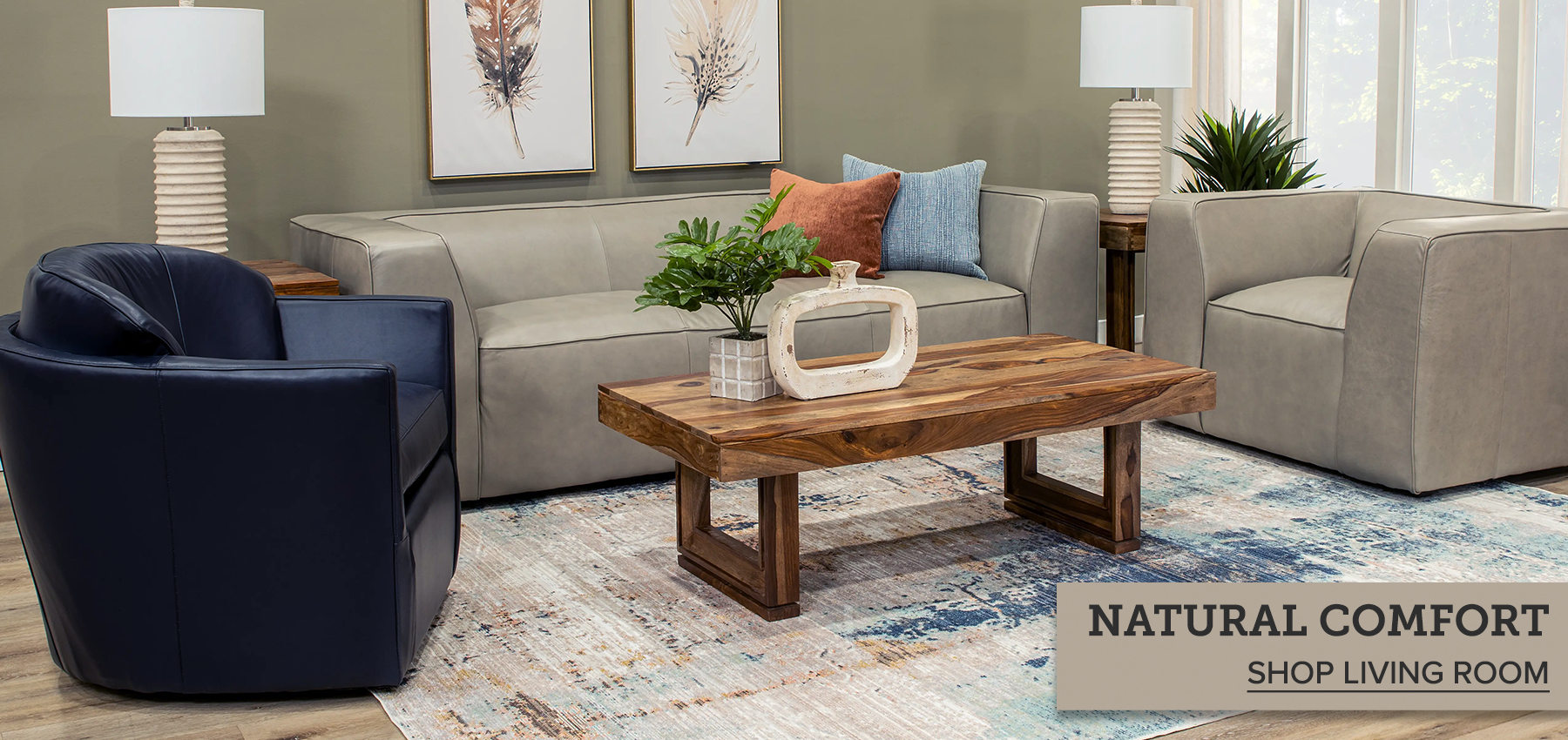 Shop Natural Comfort Living Room Stripe June 2025