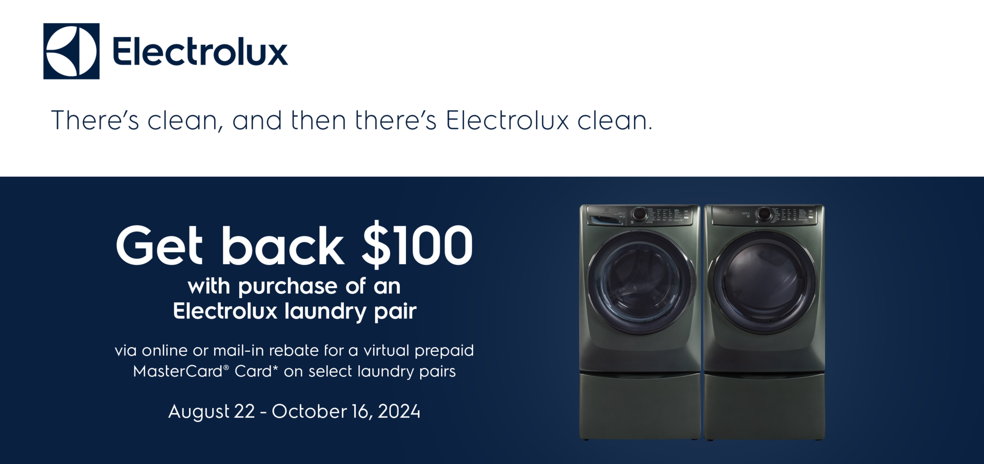 Electrolux Mail-In Rebate Stripe