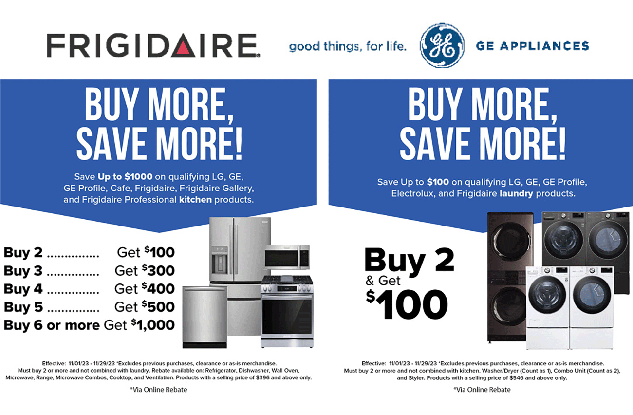 Frigidaire GE Appliance Offers