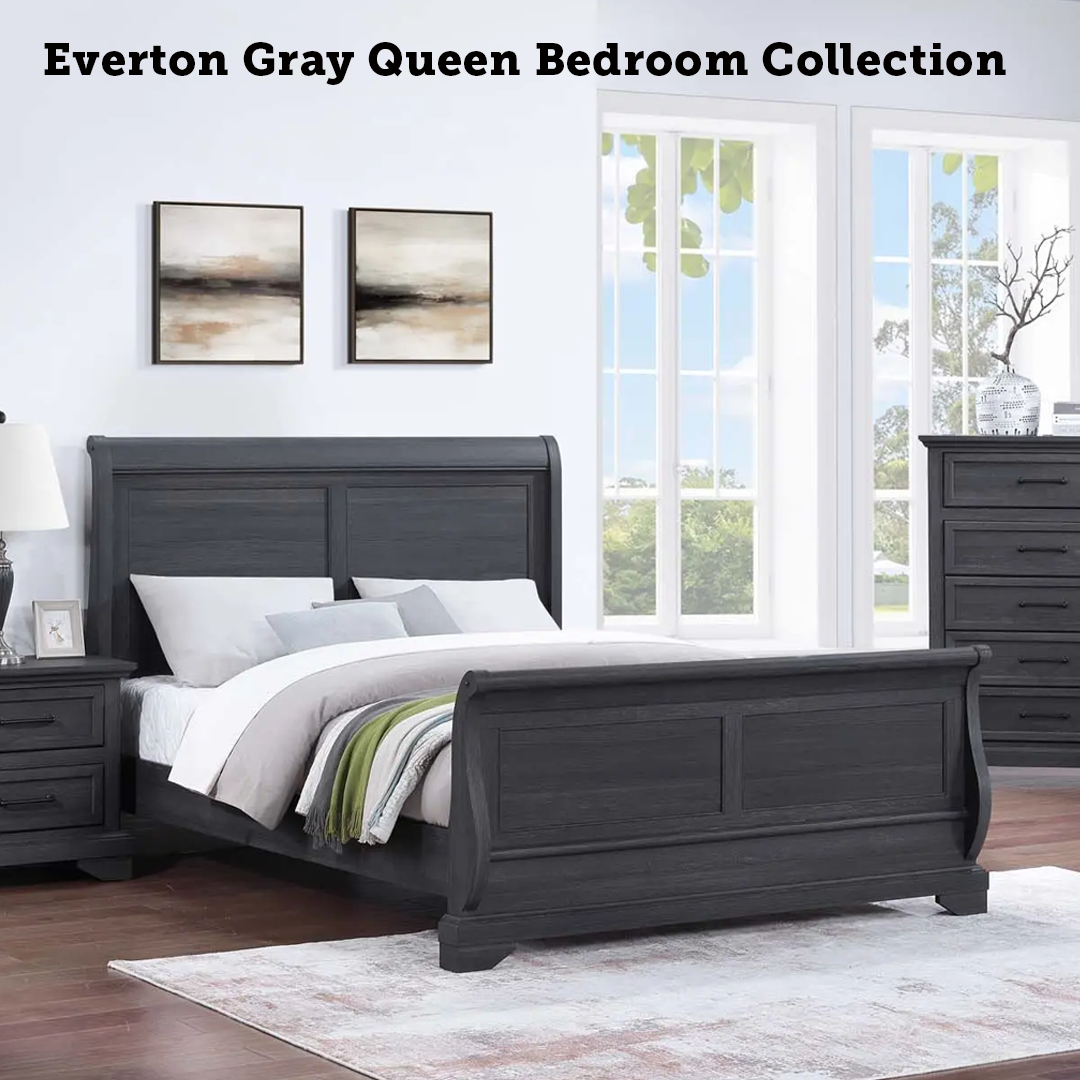 Everton Gray Queen Bed