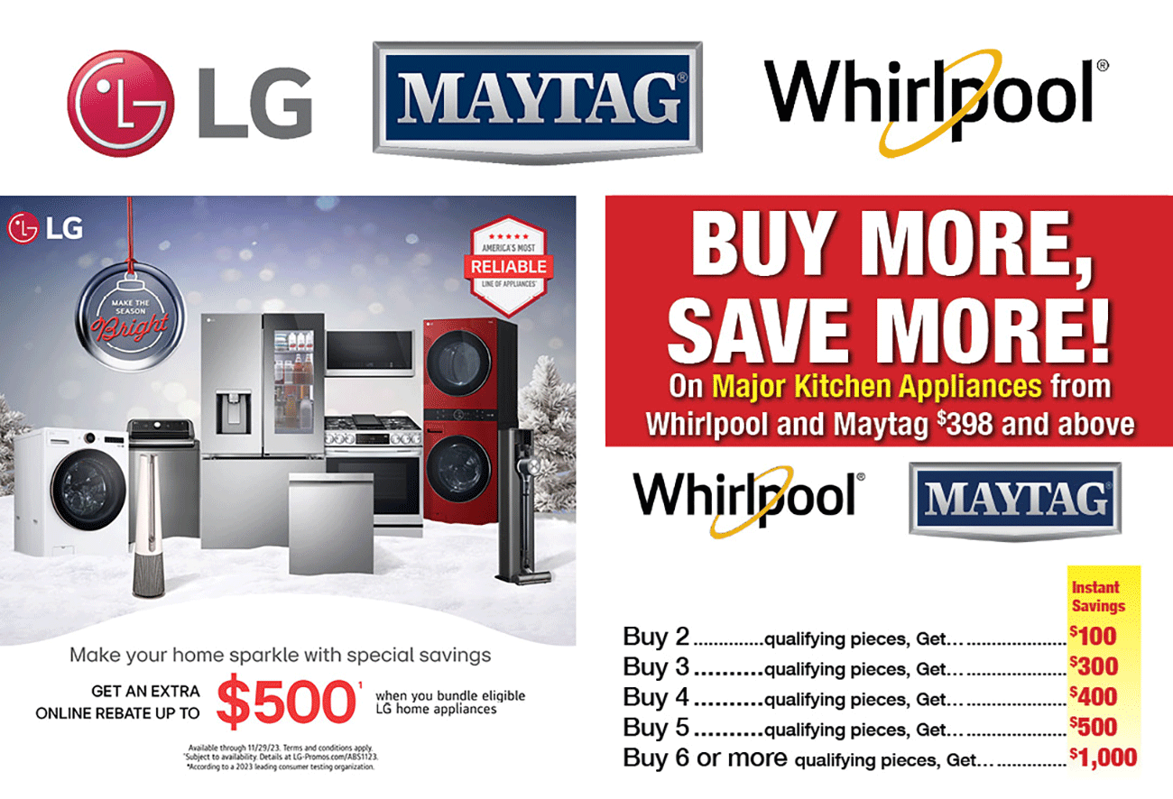 LG Maytag Whirlpool Offers 