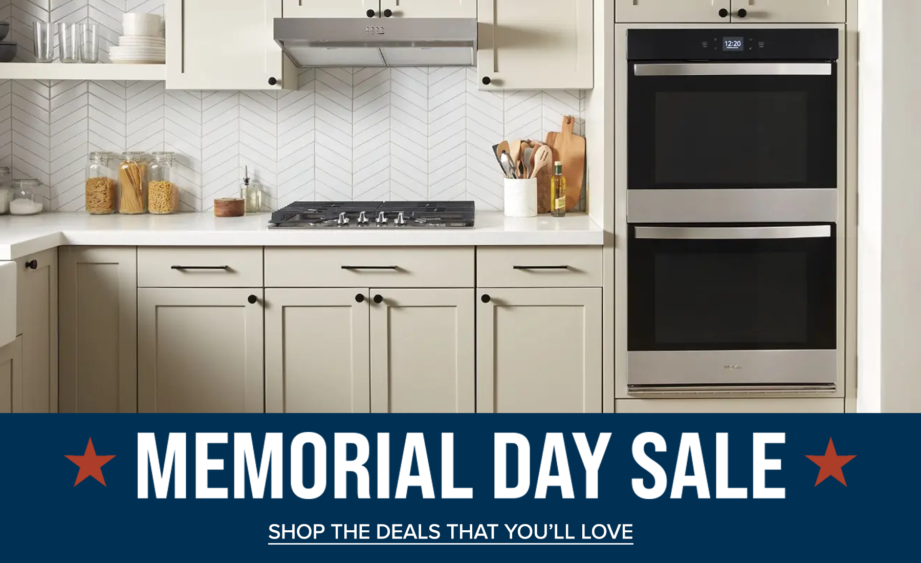 Memorial Day Sale Appliances Header May 2025