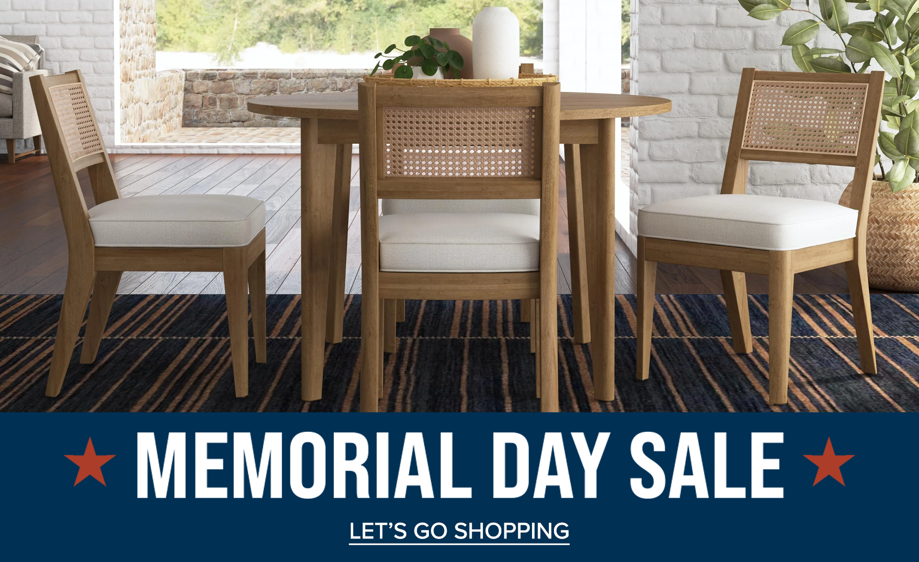 Memorial Day Furniture Dining Header May 2025