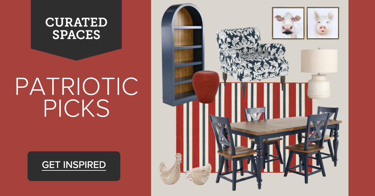 Curated Spaces Patriotic Picks Header July 2025