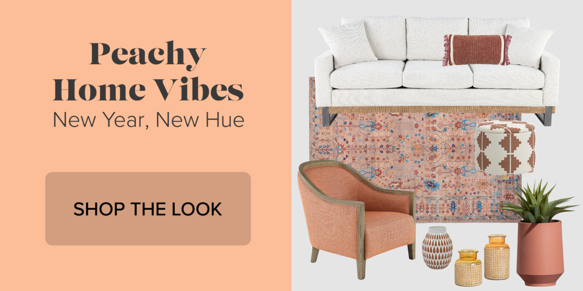 Peachy Home Vibes Stripe