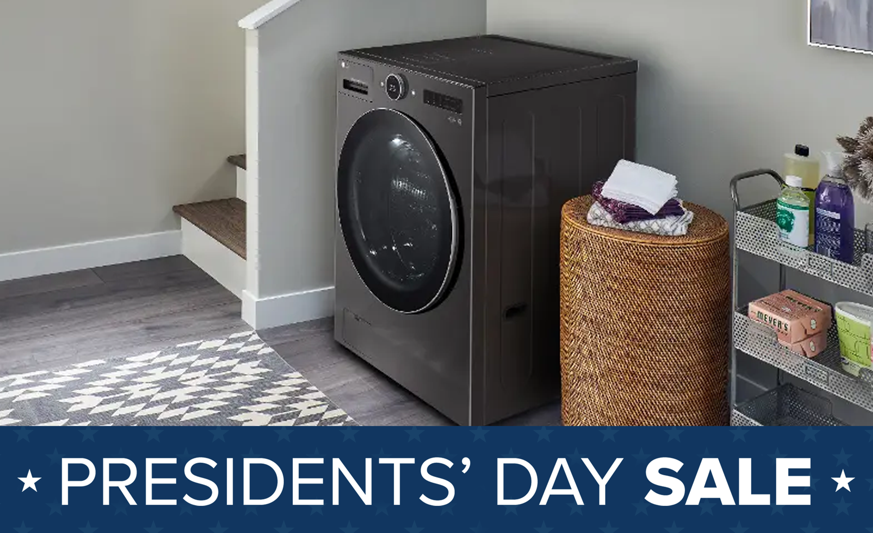 Presidents' Day Sale Laundry Header 2025