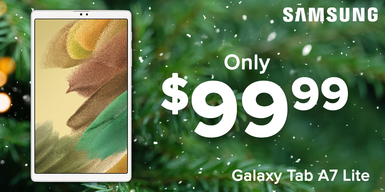 Samsung Galaxy Tab A7 Lite $99 Stripe 