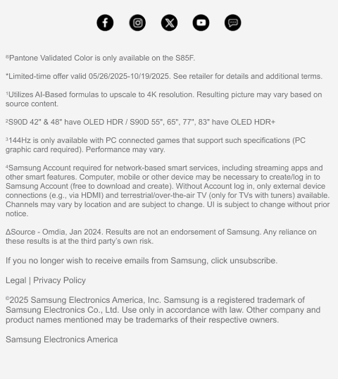 Samsung Legal Footer June 2025