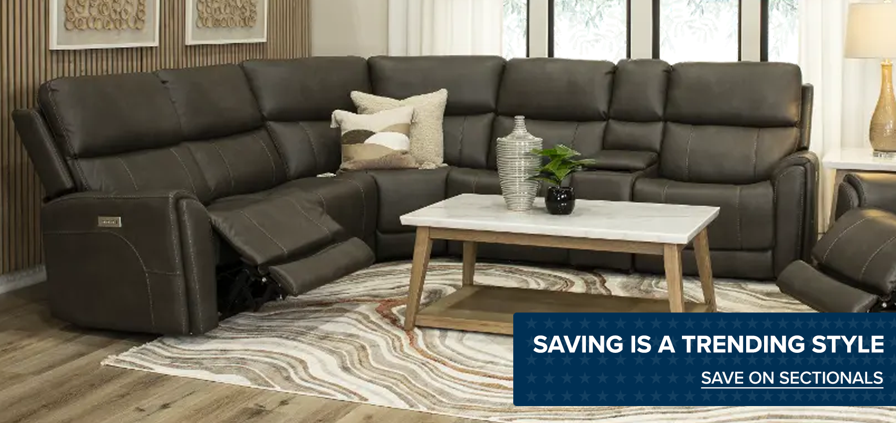 Save on Sectionals Presidents' Day 2025 Stripe