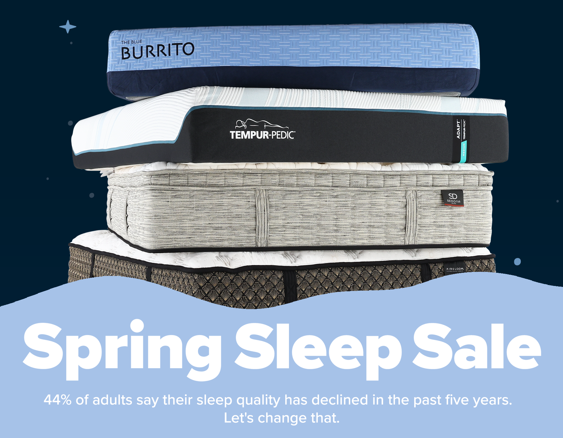 Spring Sleep Sale Header March 2025