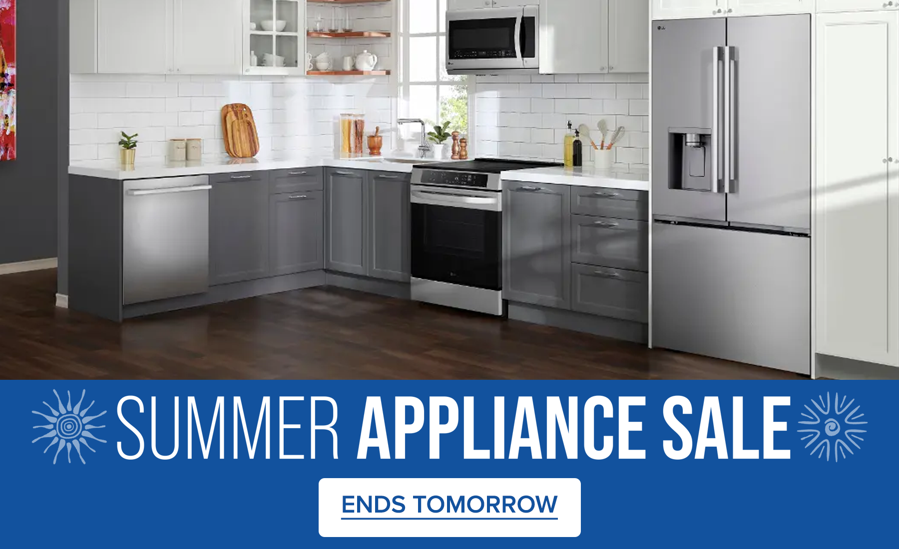 Summer Appliance Sale Ends Tonight Header July 2025