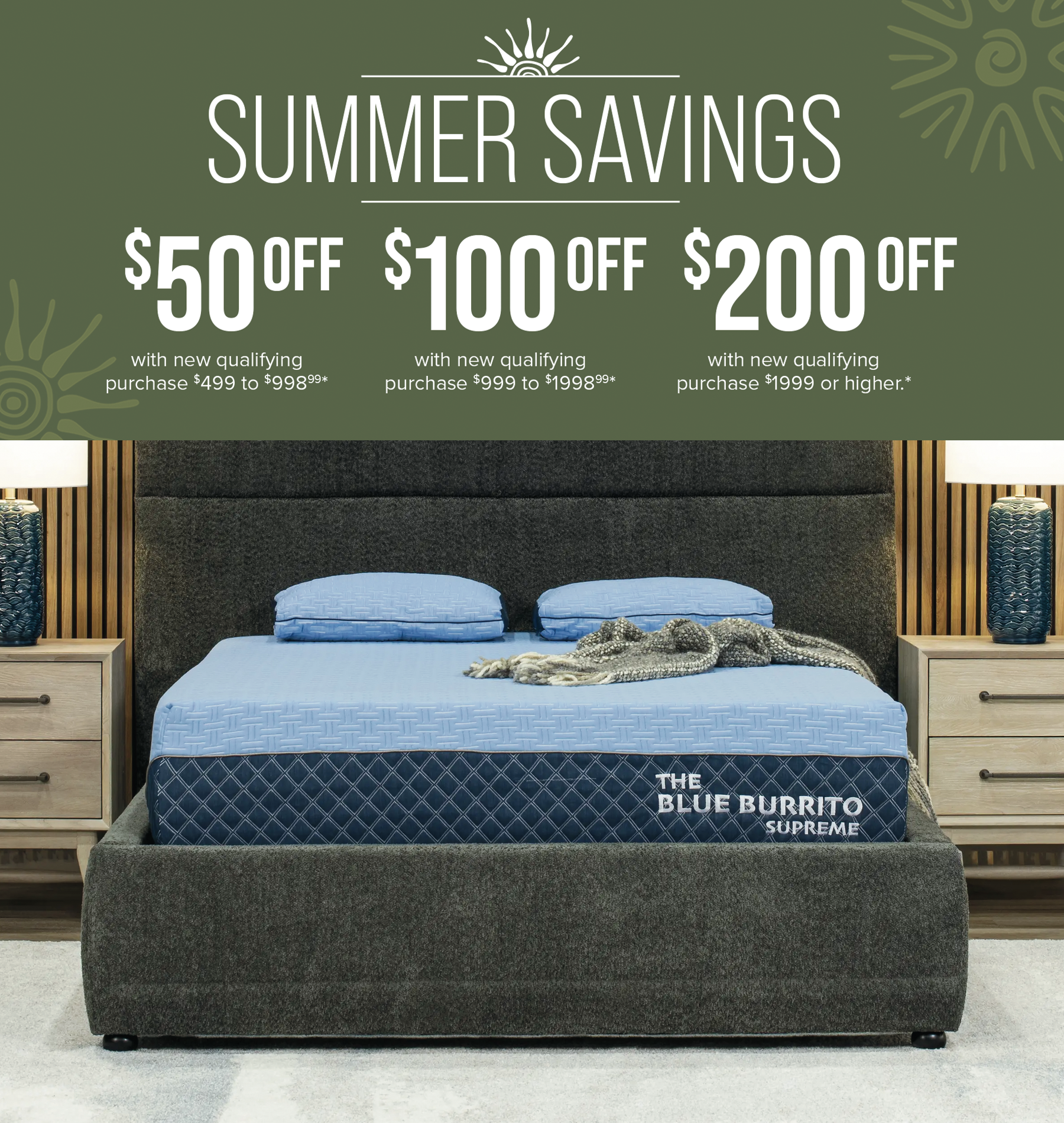 Summer Savings Mattresses Header July 2025