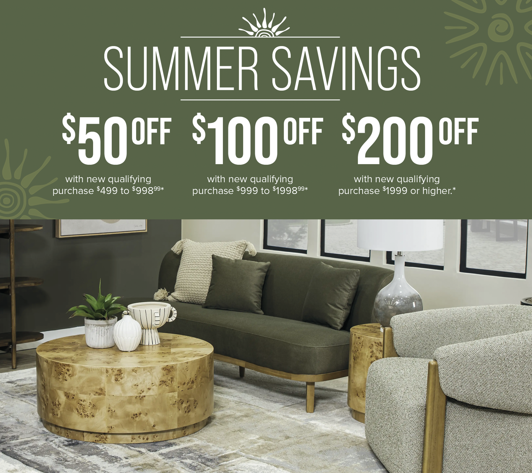 Summer Savings Starts Header July 2025