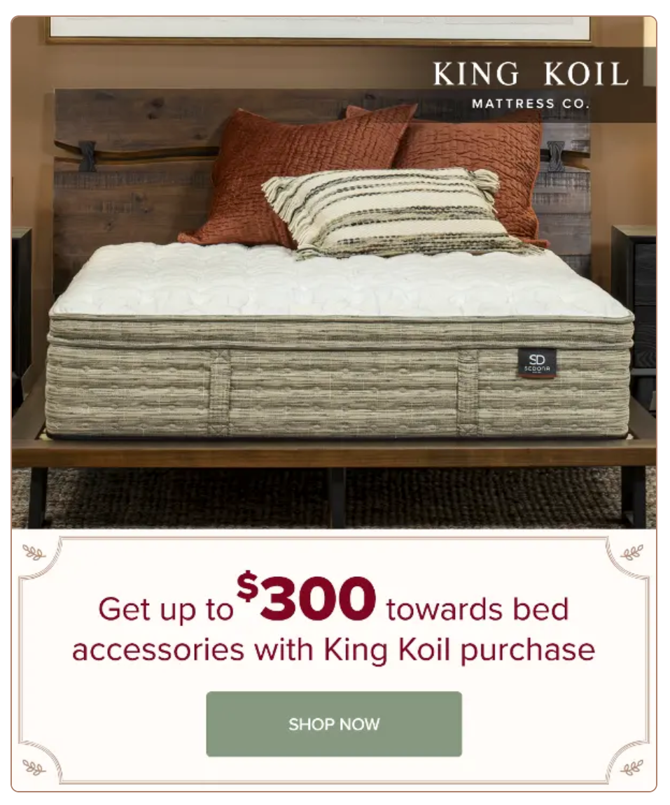 Holiday King Koil Offer