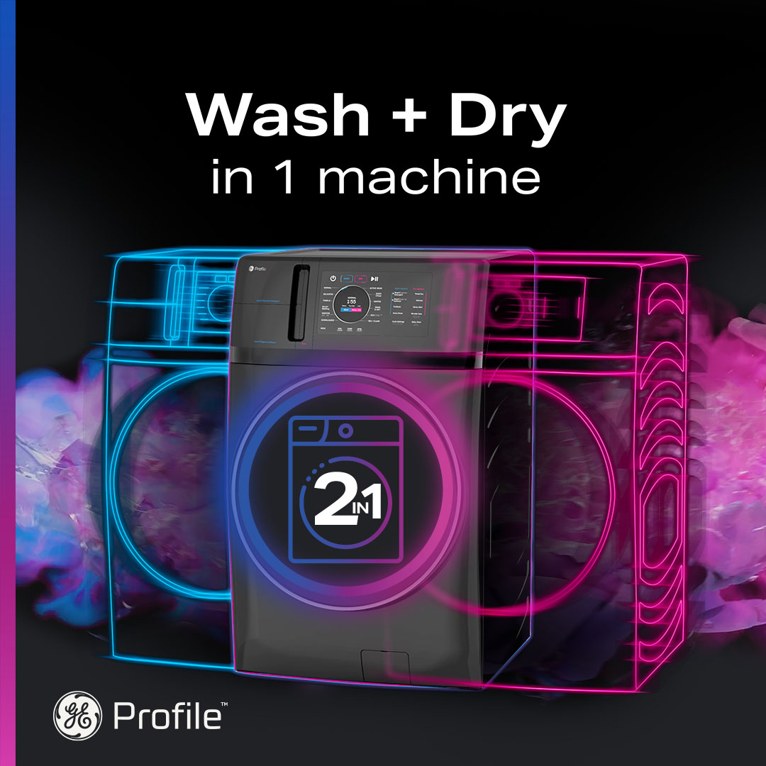 GE Combo Washer and Dryer Stripe