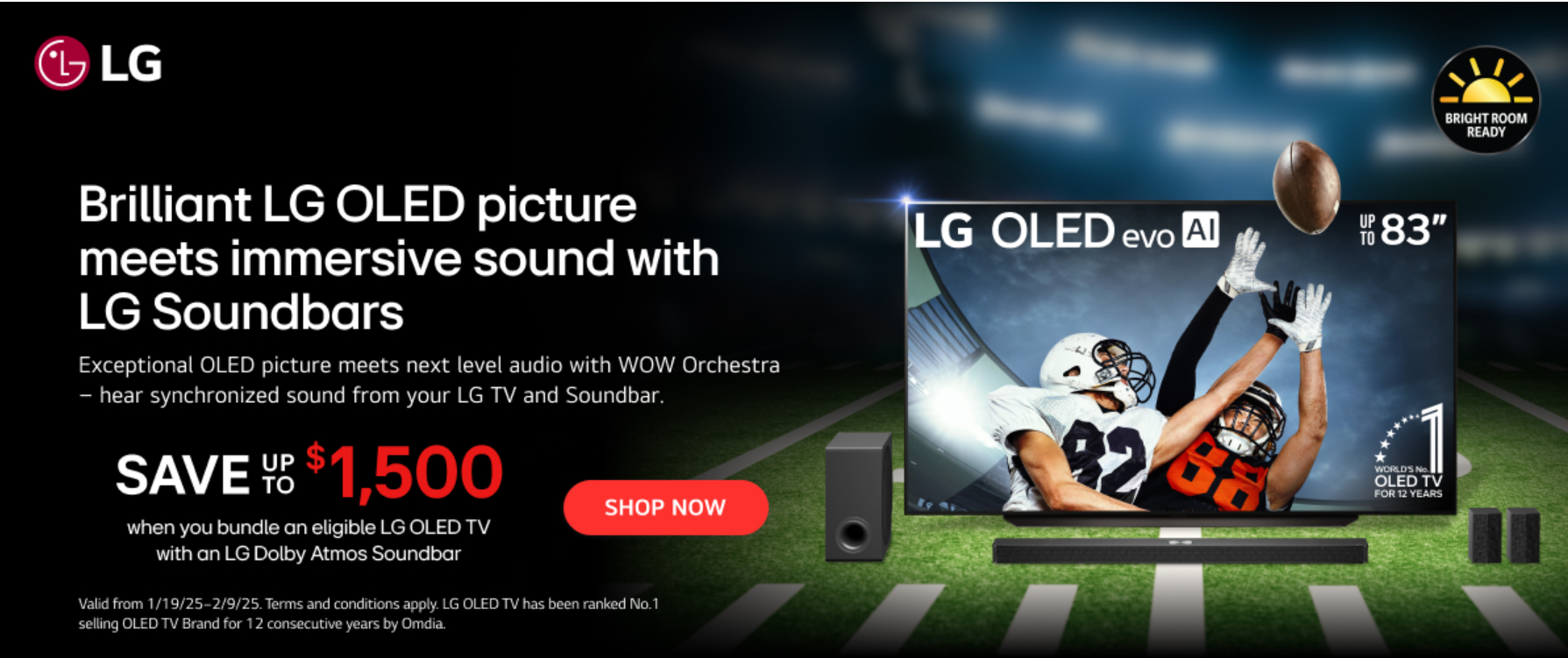 LG TV Offer Stripe