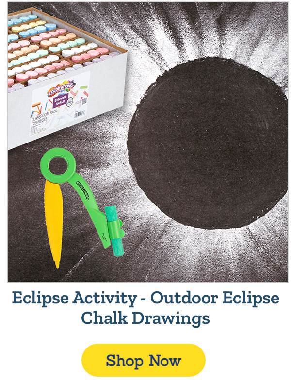 Outdoor Eclipse Chalk Drawings