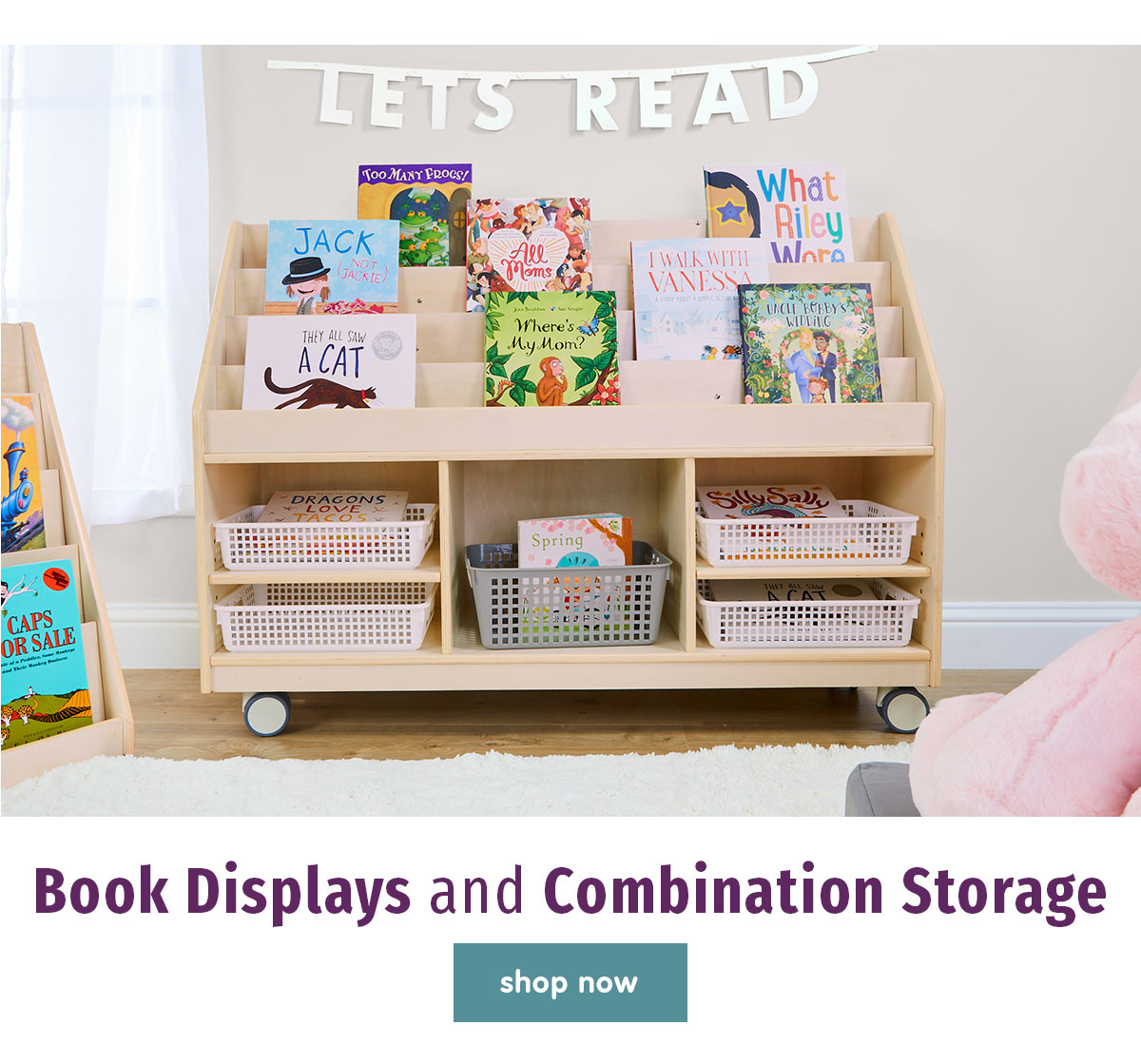 Environments Book Displays & Combination Storage