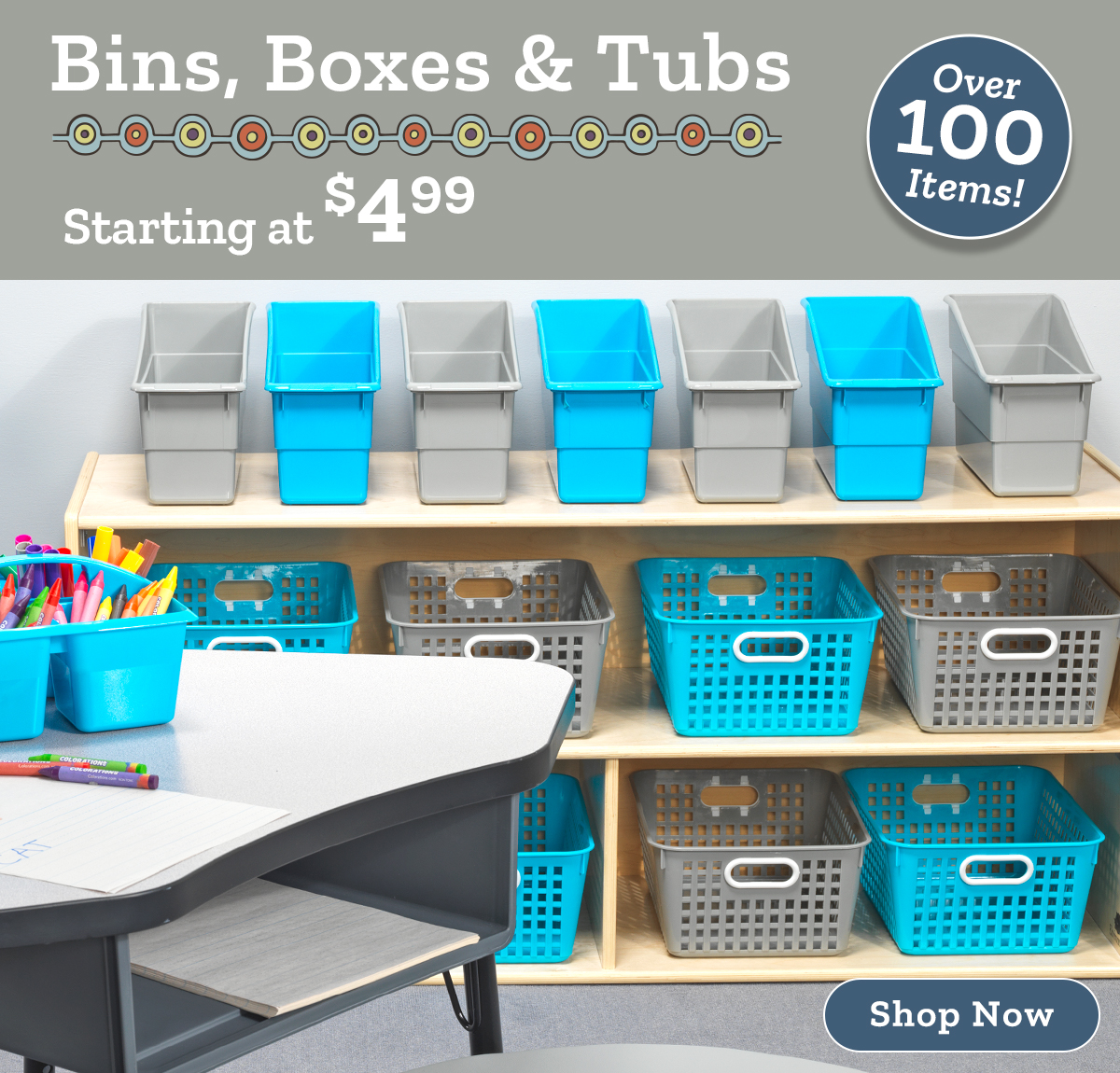 Bins, Boxes & Tubs - Starting at $4.99