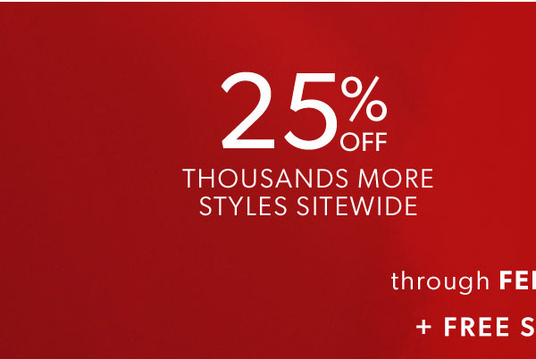25% Off Thousands of Items Sitewide