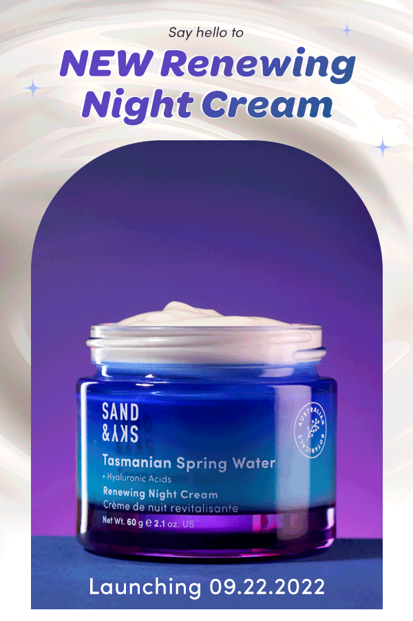 Meet our NEW Night Cream Sand and Sky
