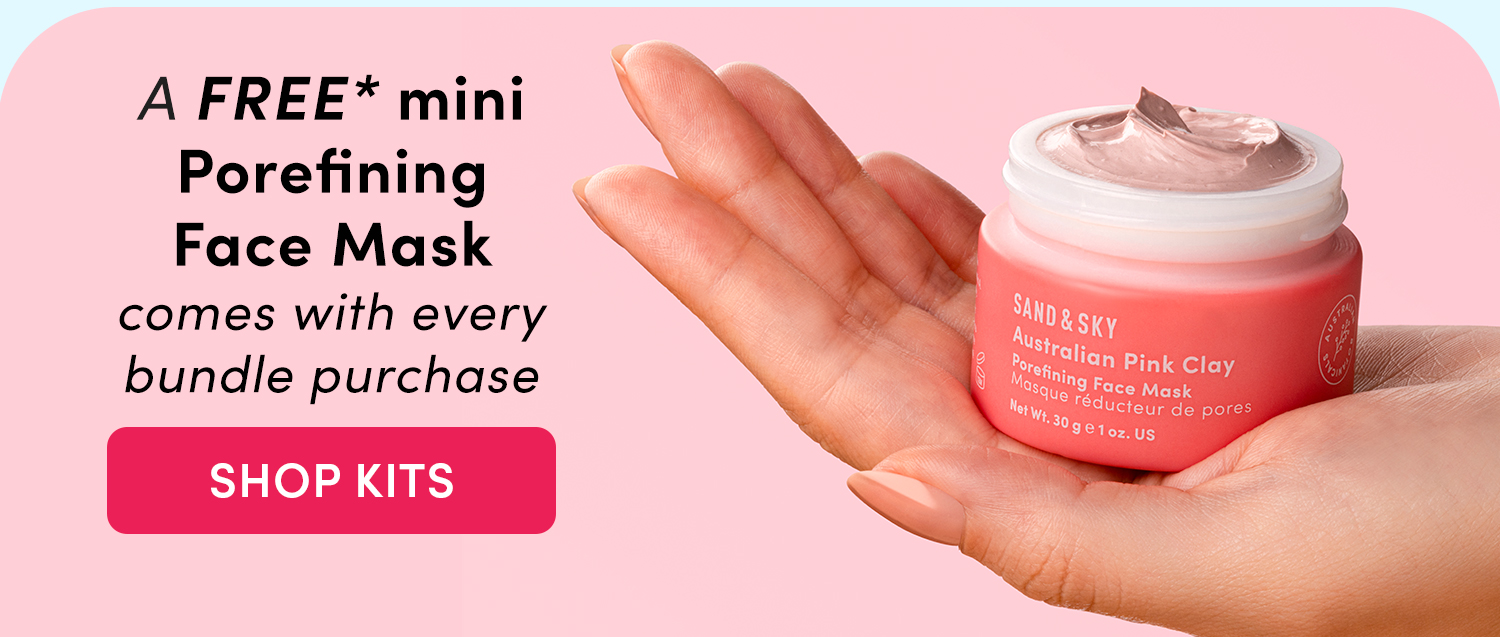 Get a FREE* mini Porefining Face Mask with every bundle purchase