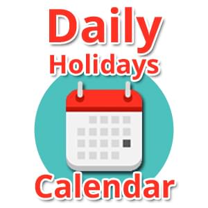 Daily Holidays Calendar