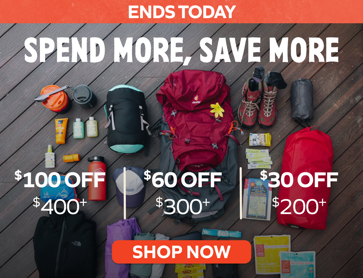 SPEND MORE, SAVE MORE $100 OFF $400+ $60 OFF $300+ $30 OFF $200+ Shop Now