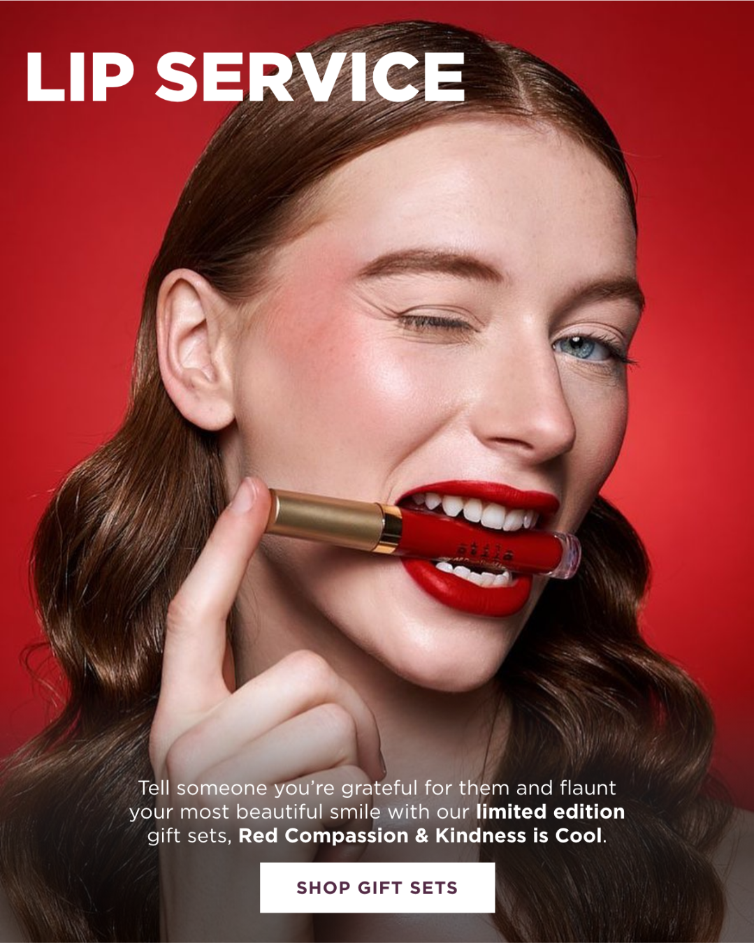 Tell someone you’re grateful for them and flaunt your most beautiful smile with our limited edition gift sets, Red Compassion & Kindness is Cool. | SHOP GIFT SETS