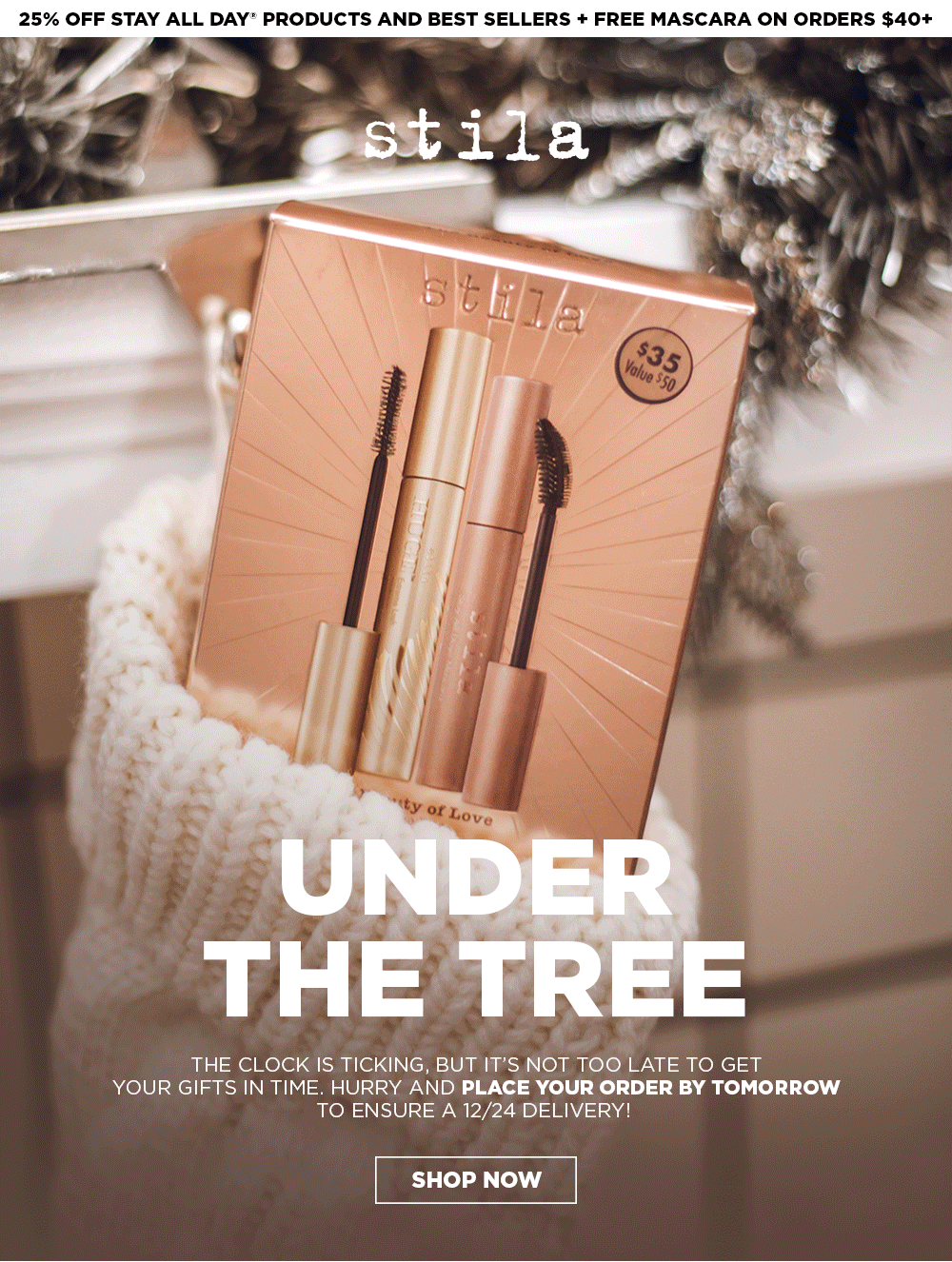 Hurry and place your order by tomorrow to ensure a 12/24 delivery! | Shop Now