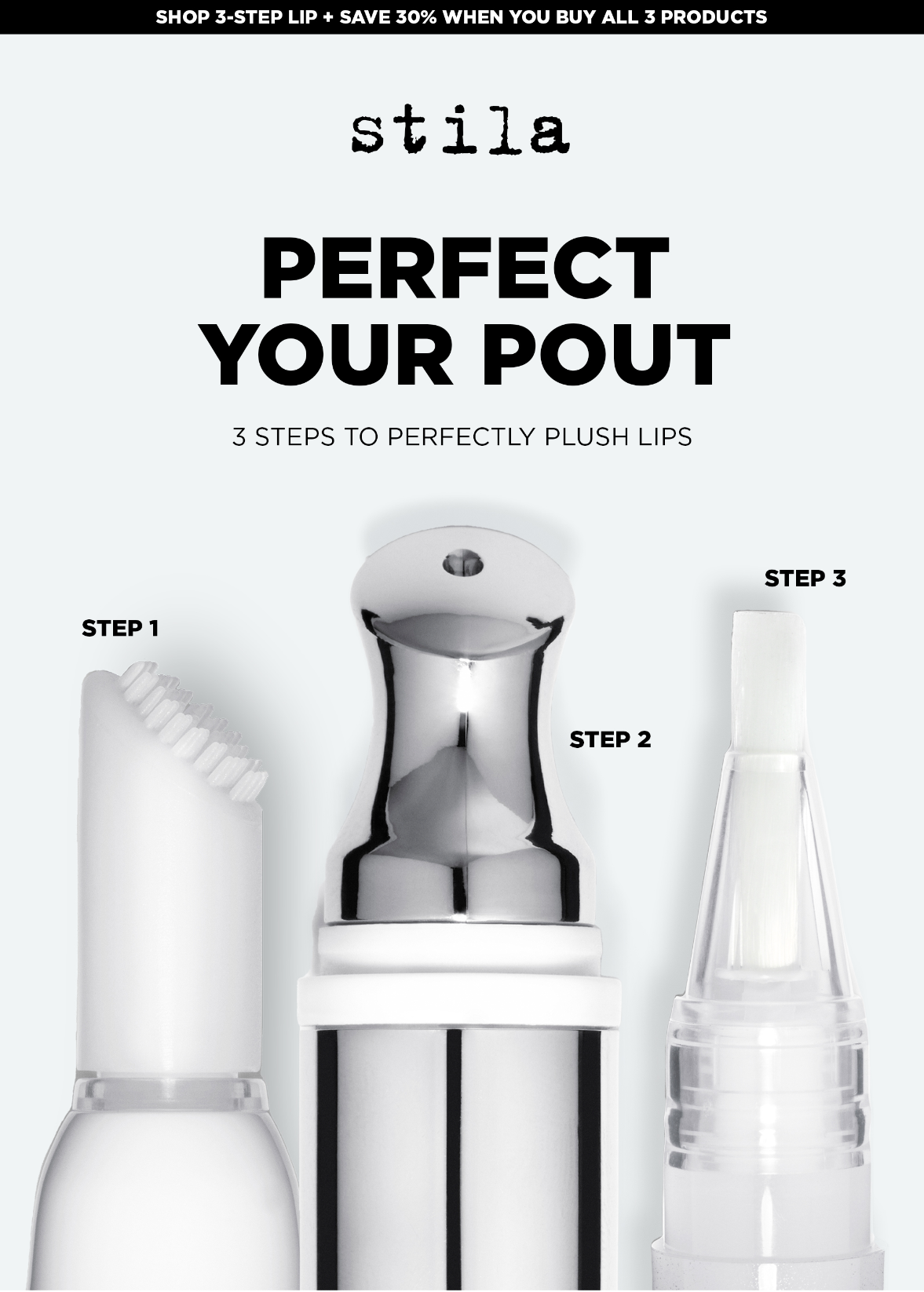 3 steps to perfectly plush lips