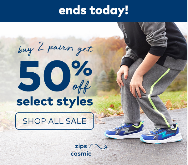buy 2 pairs, get 50% off select styles. shop all sale. 