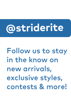 @StrideRite Follow us to stay in the know on new arrivals, exclusive styles, contests & more!