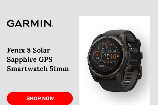 Garmin Fenix 8 Solar Sapphire GPS Smartwatch 51mm |  Shop Now