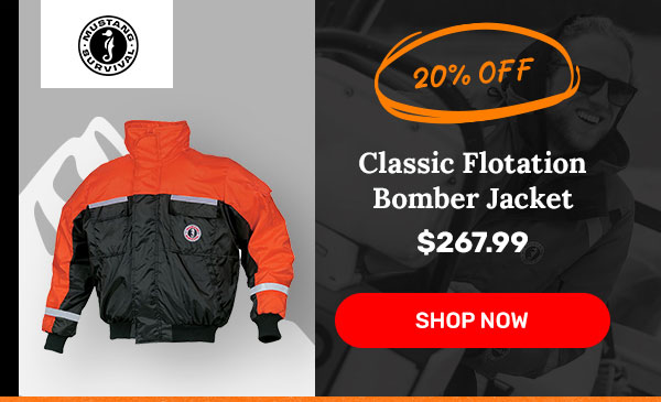 Mustang Survival Classic Flotation Bomber Jacket | Shop Now