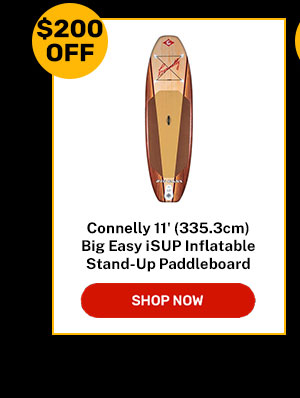 Connelly 11 Big Easy iSUP Inflatable Stand-Up Paddleboard 11 Brown