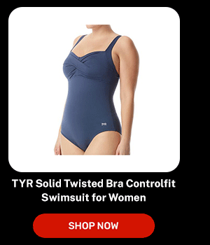 TYR Solid Twisted Bra Controlfit Swimsuit for Women